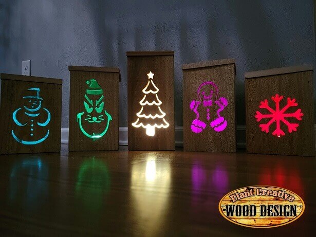 Wooden Christmas Lanterns