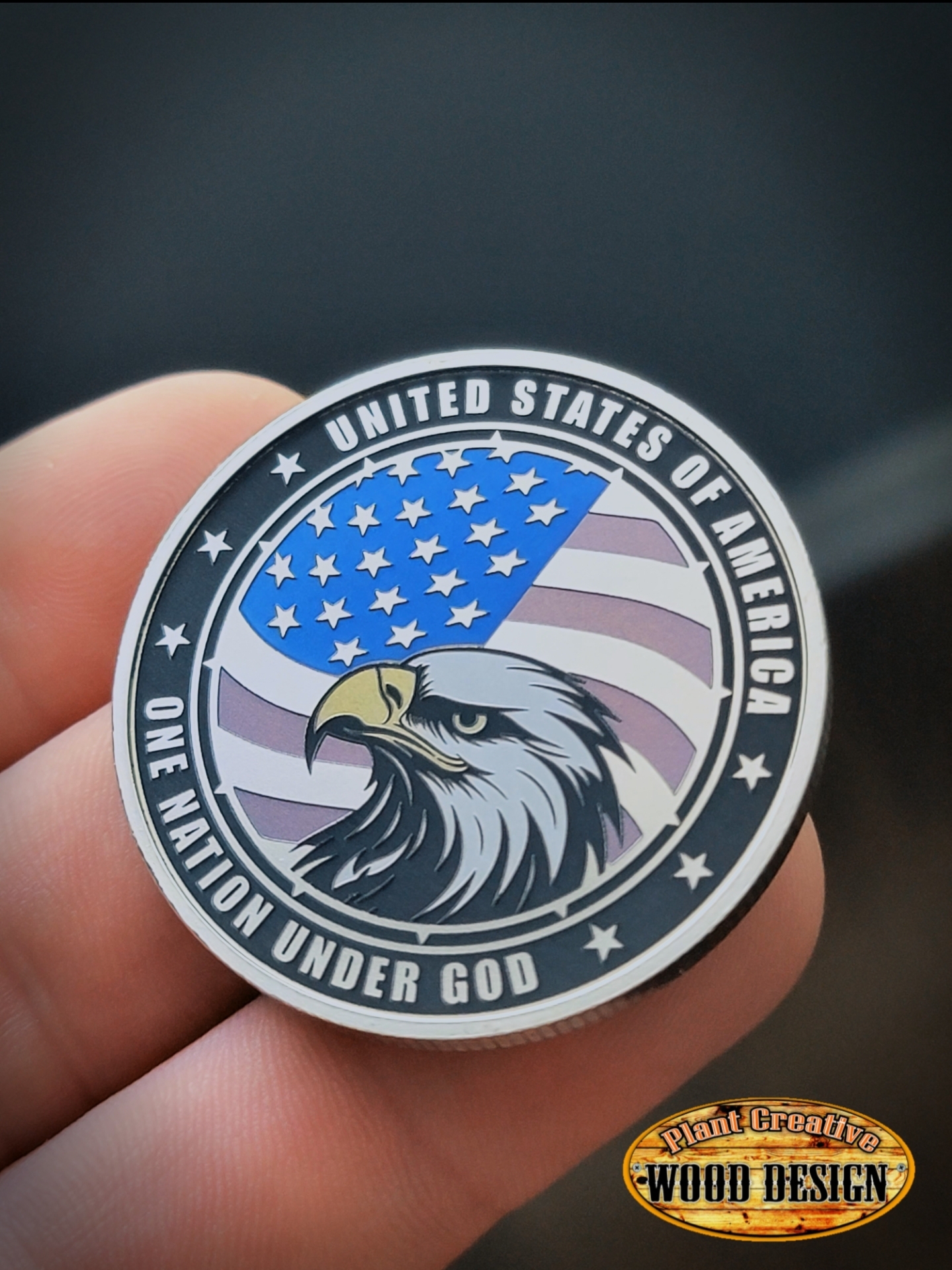 We designed and created this laser engraved coin from scratch with mind-boggling quality and detail.  Comes with protective coin capsule. 